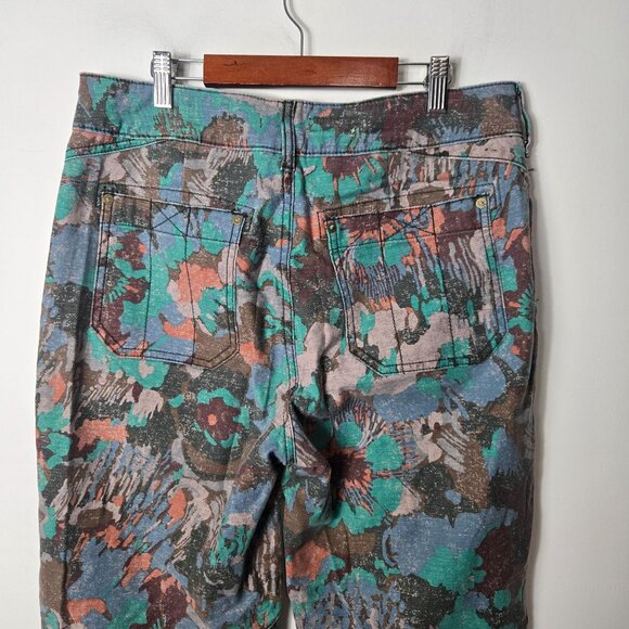Anthropologie Pilcro Size 29 The Wanderer Utility Artsy Printed Pants Women's - Picture 5 of 14